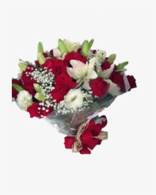 Clip Art Foto Buque De Flores - Buque De Rosas Vermelhas E Lirios Brancos, HD Png Download, Transparent PNG