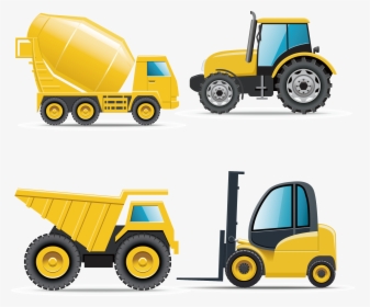 Heavy Equipment Architectural Engineering - Transparent Construction Trucks Clipart, HD Png Download, Transparent PNG