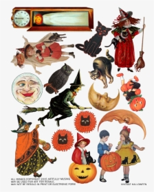 Vintage Halloween Clipart Free, HD Png Download, Transparent PNG