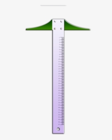 Ruler Shape T-square Architecture - Ruler T Png, Transparent Png, Transparent PNG