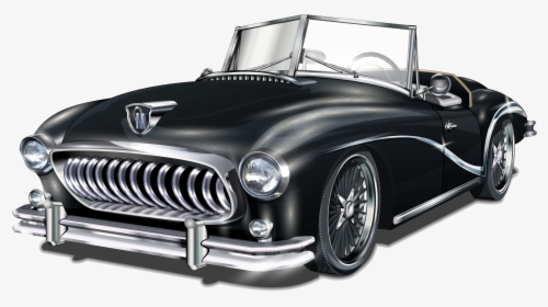 Car Cars Vector Vintage Classic Hd Image Free Png Clipart - Happy Birthday Car Card, Transparent Png, Transparent PNG