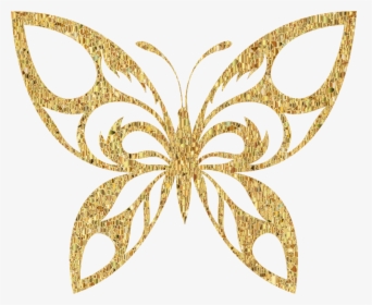 Pink And Gold Butterflies, HD Png Download, Transparent PNG
