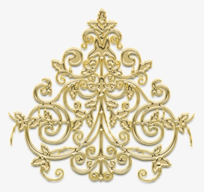 Pattern, Ornament, Chandelier, Gold Decor, Jewelry - Transparent Background Gold Chandelier Vector, HD Png Download, Transparent PNG