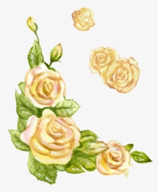Yellow Flower Watercolor Transparent, HD Png Download, Transparent PNG