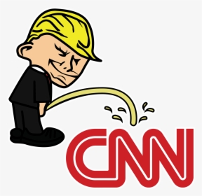 Pi$$ing Trump Badboy Cnn Clear Sticker - Cnn Fake News Logo, HD Png Download, Transparent PNG