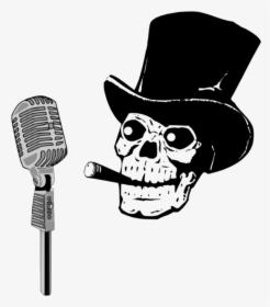 Announcer Humor Music Skeleton Png Image - Skeleton Music Png, Transparent Png, Transparent PNG