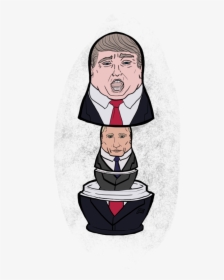 Trump Revealed As Russian Nesting Doll - Cartoon, HD Png Download, Transparent PNG