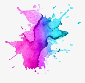 Purple Dream Effect Element Watercolor Painting Drawing - Transparent Watercolor Splash Png, Png Download, Transparent PNG