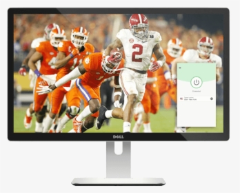Watch College Football On Any Device With A Vpn - Computer Monitor, HD Png Download, Transparent PNG