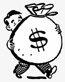Money Clipart Black And White, HD Png Download, Transparent PNG