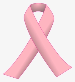 Pink Ribbon Clip Arts - Breast Cancer Ribbon Cartoon, HD Png Download, Transparent PNG