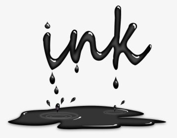 Paint Dripping Into Puddle - Ink Dripping Font, HD Png Download, Transparent PNG