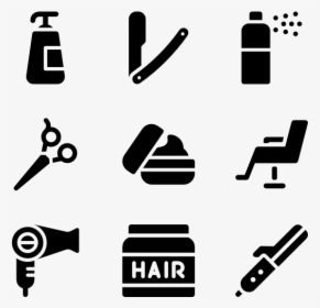 Filled Hairdressing Salon Elements, HD Png Download, Transparent PNG