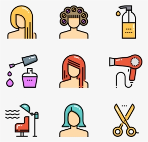 Hairdressing - Hair Salon Color Icon, HD Png Download, Transparent PNG