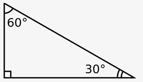 Right Triangle With Degrees, HD Png Download, Transparent PNG