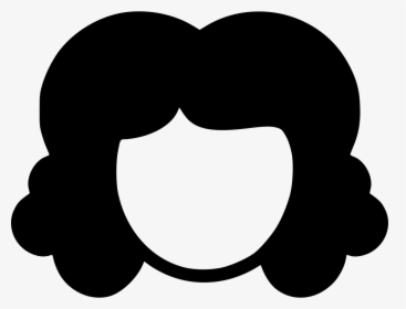 Face Girl Curly Hair Fashion Salon Cutting Comments - Curly Hair Girl Icon Png, Transparent Png, Transparent PNG