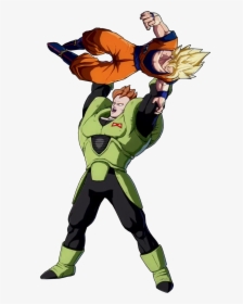 Android 16 Dunking Goku, HD Png Download, Transparent PNG