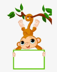 Clip Art Funny Background - Monkey Cartoon Images Free, HD Png Download, Transparent PNG