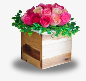 Flower Wood Box Png, Transparent Png, Transparent PNG