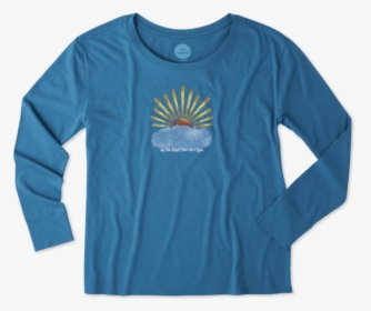 Women S Sun Star Long Sleeve Breezy Tee - Long-sleeved T-shirt, HD Png Download, Transparent PNG