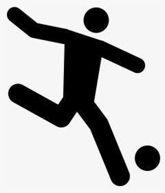 Football Player Running Behind The Ball Comments - Football Player Icon Vector, HD Png Download, Transparent PNG
