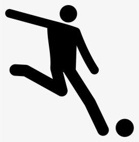 Brazil Soccer Player Silhouette - Fußballspieler Icon, HD Png Download, Transparent PNG