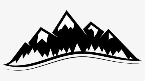 Transparent Mountain Vector Png - Mountains Clipart Black And White, Png Download, Transparent PNG