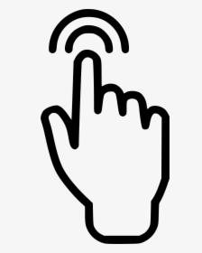 Hand Clip Signal Swipe Icon Png - Finger Touch Screen Clip Art, Transparent Png, Transparent PNG