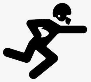 American Football Player Running With The Ball - American Football Player Icon Png, Transparent Png, Transparent PNG