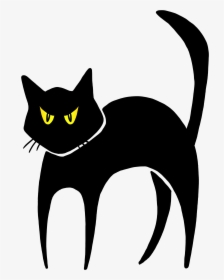 Halloween Black Cat Clipart, HD Png Download, Transparent PNG