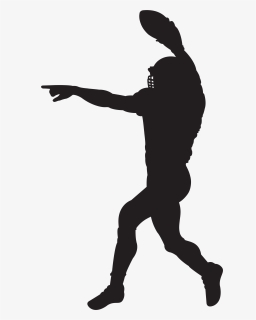 American Football Player Silhouette Clipart Image - American Football Silhouette Png, Transparent Png, Transparent PNG