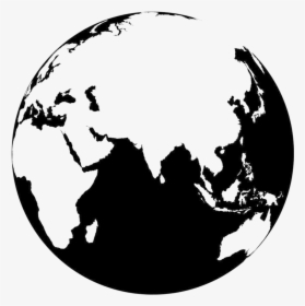 Earth Vector Image Png , Png Download - Globe Png Black And White, Transparent Png, Transparent PNG