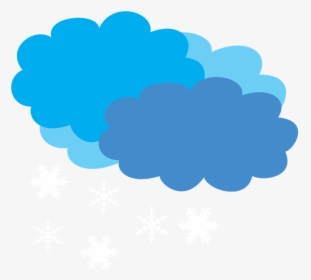 Cloudy,weather Forecast,snow,snow Shower,clouds,blue - Clouds Clipart Gif, HD Png Download, Transparent PNG