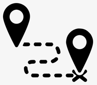 Destination Route Direction Way Map Distance - Way Icon Png, Transparent Png, Transparent PNG