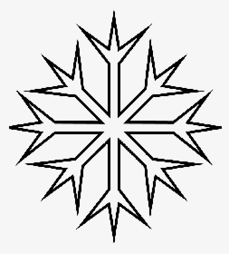 Frozen Snowflake Coloring Pages - Easy Snowflake Coloring Page, HD Png Download, Transparent PNG