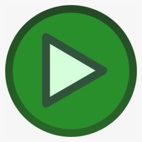 Green Plain Play Button Icon Svg Clip Arts - Play Button Icon Green, HD Png Download, Transparent PNG