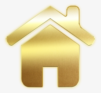 Transparent House Icon Png - Gold Home Icon Png, Png Download, Transparent PNG