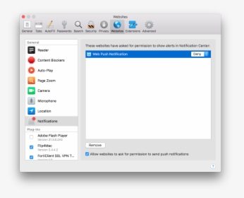 Screen Shot 2018 02 22 At - Unblock A Plugin On Mac, HD Png Download, Transparent PNG