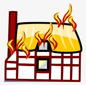 House Design And Ideas Site Page - Cartoon House On Fire, HD Png Download, Transparent PNG