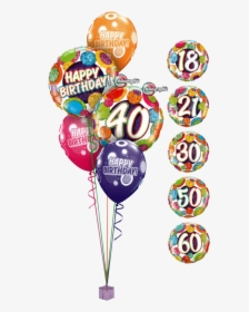 40th Birthday Balloons Classic - 40th Birthday Balloons, HD Png Download, Transparent PNG