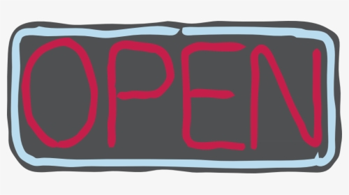 Neon Open Sign - Open Sign Clip Art, HD Png Download, Transparent PNG