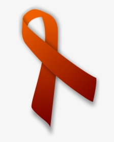 Orange Ribbon Png - Blood Cancer Awareness Symbol, Transparent Png, Transparent PNG