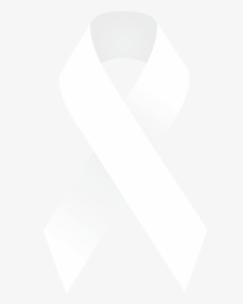 Lung Cancer Symble White Ribbon Lung Cancer Awareness - White Awareness Ribbon Png, Transparent Png, Transparent PNG