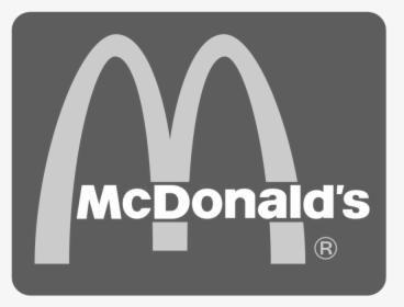 Mcdonalds Logo Grayscale, HD Png Download, Transparent PNG