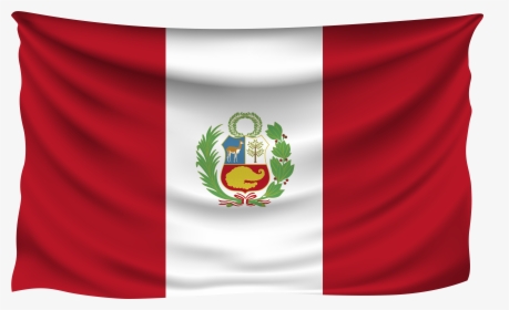 Peru Wrinkled Flag - Bandera De Peru Wallpaper 4k, HD Png Download, Transparent PNG
