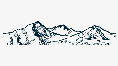 Simple Black And White Mountain, HD Png Download, Transparent PNG