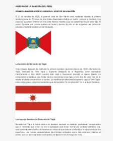 Primera Bandera Del Peru, HD Png Download, Transparent PNG