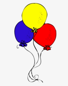 Birthday Balloons Border Clipart Free, HD Png Download, Transparent PNG
