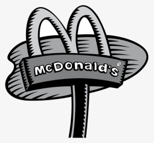 Mcdonalds Clipart Black And White - Mcdonalds Black And White, HD Png Download, Transparent PNG