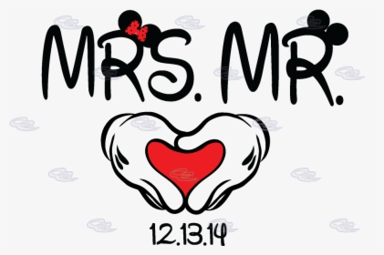 Just Married Clipart Png Download - Mr & Mrs Disney, Transparent Png, Transparent PNG